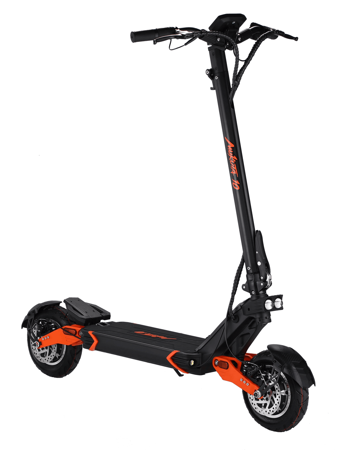 MUKUTA 10 Dual / Single Electric Scooter ASAP SCOOTER Orange&Black