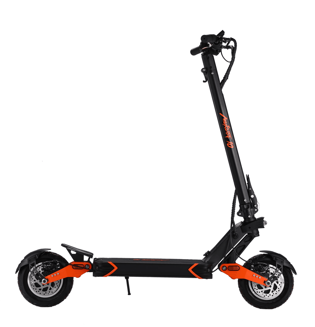 MUKUTA 10 Dual / Single Electric Scooter ASAP SCOOTER Orange&Black